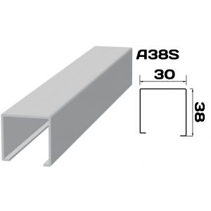 Реечный потолок «Кубообразная рейка» A38S (комплект) белый цвет
