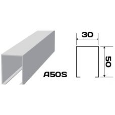 Реечный потолок «Кубообразная рейка» A50S (комплект) 