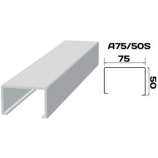Реечный потолок «Кубообразная рейка» A75/50S (комплект) 