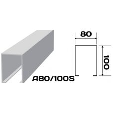 Реечный потолок «Кубообразная рейка» A80/100S (комплект) 