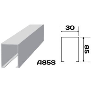 Реечный потолок «Кубообразная рейка» A85S (комплект) 