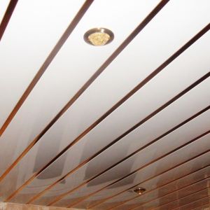 Реечный потолок «Немецкий дизайн. Открытый» (комплект) AN135A хром, золото