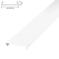 Реечный потолок Албес S дизайн A25AS белый матовый