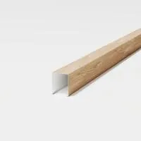 Рейка кубообразная ALDOX 30х38(h), оц. сталь 0.4, L=3000 мм, текстура дерева