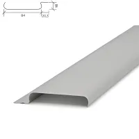 Потолочная рейка Албес A84AC металлик матовый с перфорацией