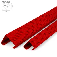 Рейка A40V V-образный дизайн окраска по РАЛ с перфорацией