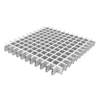 Грильято ячейка 30х30, высота 30 мм, ширина 5 мм, белый матовый