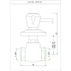 Встраиваемый в стену запорный клапан Essco Marvel MVF-CHR-551 Хром