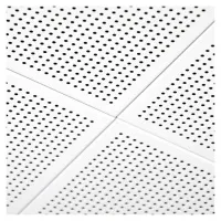 Кассетный потолок Алебс AP600АС/45° белый матовый перфорация F d=0,75 Эконом