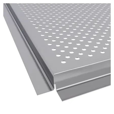 Кассетный потолок Албес AP600 Line (Board) белый матовый перфорация F d=1,5