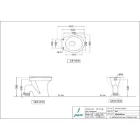 Унитаз напольный Essco Elements ECS-WHT-551SSPP Белый
