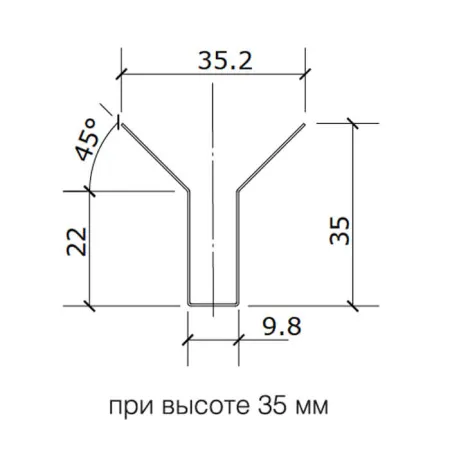 Грильято Пирамидальный ячейка 75х75мм, металлик, высота 35 мм, ширина 10 мм