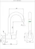 Кран для раковины в кухню Essco Aspire APR-CHR-101347N Хром
