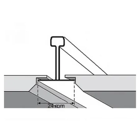 Кассетный потолок Албес AP600A6/45°/Т-24 Tegular 24 белый матовый перфорация F d=3,0 Эконом
