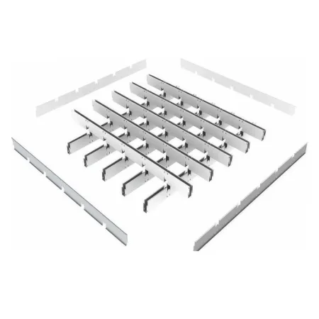 Грильято GL-24 ячейка 100x100, высота 34 мм, ширина 24 мм, черный