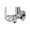 Двухходовой угловой кран с фланцами Essco Orbit ORB-CHR-105067 Хром