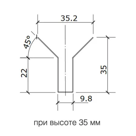 Грильято Пирамидальный ячейка 120х120мм, суперхром, высота 35 мм, ширина 10 мм