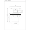Выпуск для раковины с переливом Essco ALE-CHR-543HT Хром