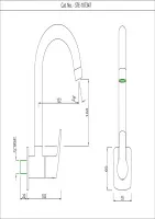 Кран для раковины в кухню Essco Stella STE-CHR-107347 Хром