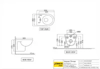 Унитаз подвесной Essco Elements ECS-WHT-955SPP Белый