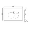 Клавиши смыва Jaquar Opal Prime JCP-CHR-152415 Хром