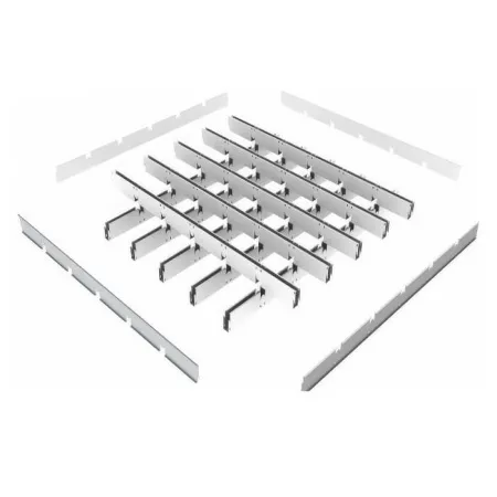 Грильято GL-15 ячейка 75x75, высота 47 мм, ширина 15 мм, черный