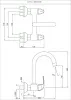 Смеситель для раковины в кухню Essco Orbit ORB-CHR-105309 Хром