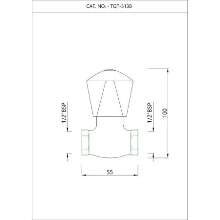Запорный клапан Essco Tropical TQT-CHR-513B Хром