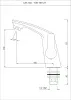 Смеситель для раковины с правосторонней ручкой управления Essco Stella STE-CHR-107127 Хром