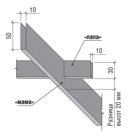 Грильято Жалюзи ячейка 300x100 мм, черный, высота 30 / 50 мм, ширина 10 мм