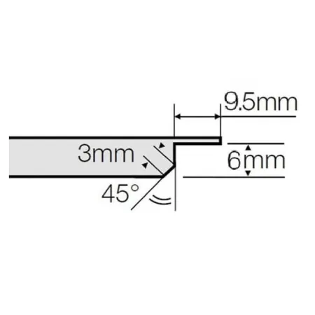 Кассетный потолок Албес AP600A6/45°/Т-24 Tegular 24 белый матовый перфорация F d=3,0 Эконом