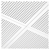 Кассетный потолок Алебс AP300*300АС/45° белый матовый перфорация F d=0,75