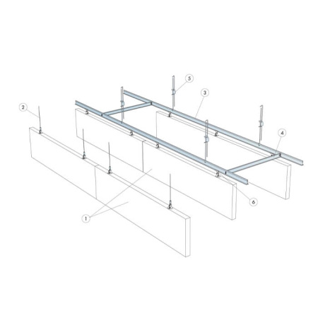Экофон Баффл Волна 1200x300мм, белый