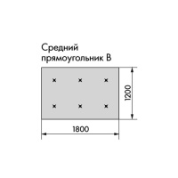 Армстронг OPTIMA L CANOPY Средний прямоугольник 1200x1800мм, белый