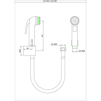 Лейка для гигиенического душа Essco ALE-CHR-583 Хром