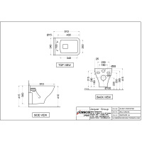 Унитаз подвесной безободковый Essco Aspire AIS-WHT-101951SPPSM Белый