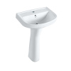 Раковина Essco Elements ECS-WHT-801 Белая с пьедесталом