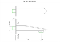 Излив для ванны Essco Orbit SPE-CHR-105429 Хром