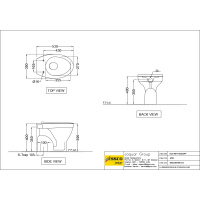 Унитаз напольный Essco Elements ECS-WHT-553SSPP Белый