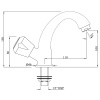 Кран для раковины Essco Marvel MQT-CHR-510AKN Хром
